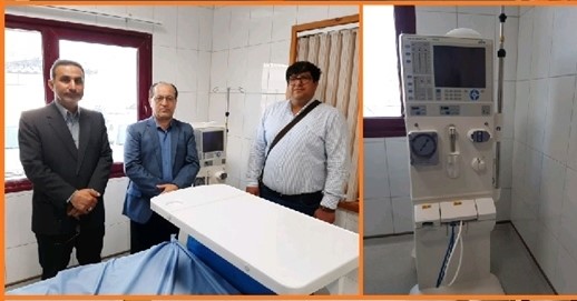 خیّر لاهیجانی یک دستگاه دیالیز به بیمارستان پیروز، اهدا کرد
