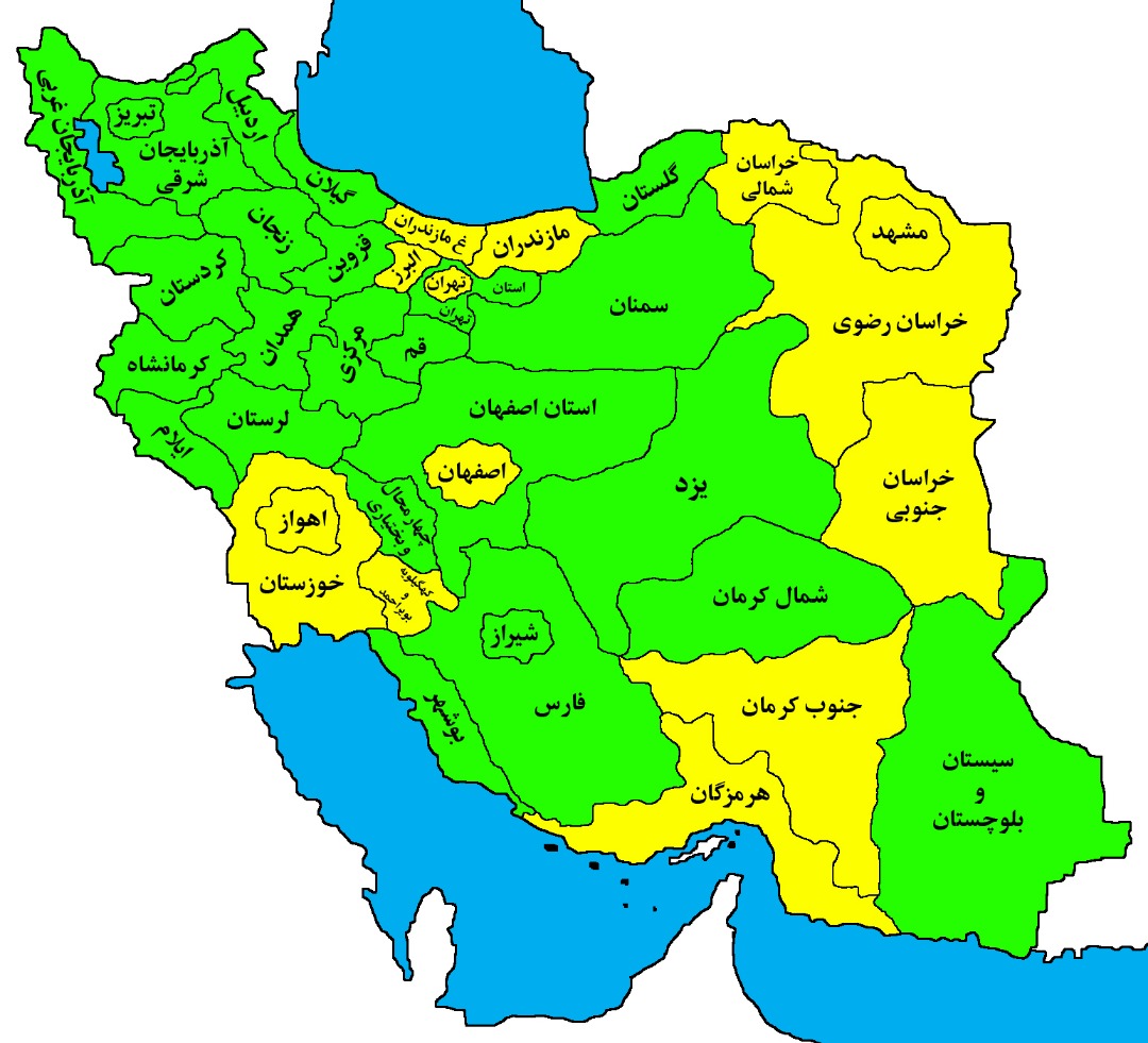 مصرف برق در اکثر نقاط کشور در حد سقف مجاز است/نقشه امروز برق کشور ۴ تیرماه  منتشر شد