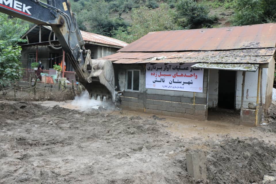 عملیات آواربرداری در شهرستان تالش آعازشد