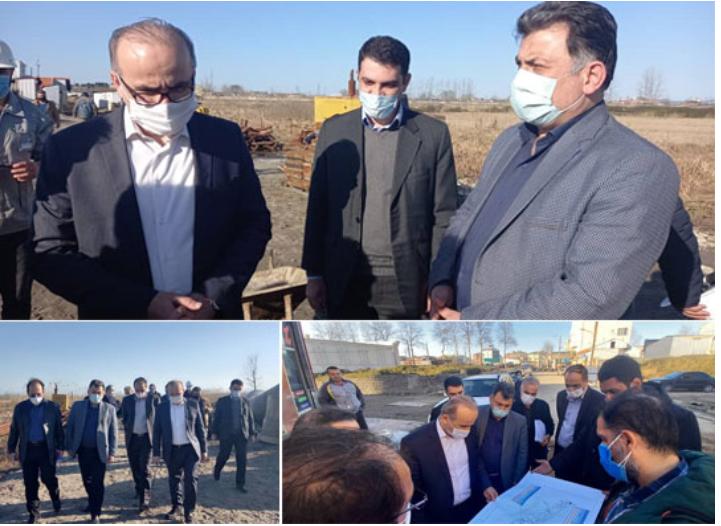 بازدید مدیرعامل شرکت آبفای گیلان از ۲ پروژه فاضلاب شهرستان انزلی
