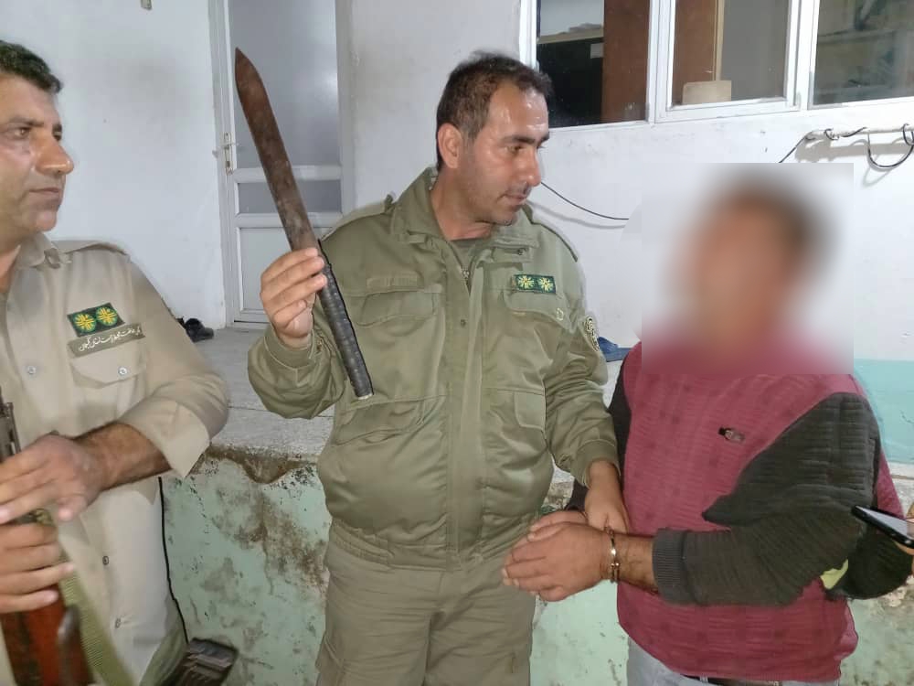 قاچاقچی چوب به همراه ۲ تن چوب قاچاق در پناهگاه حیات وحش لوندویل آستارا دستگیر شد