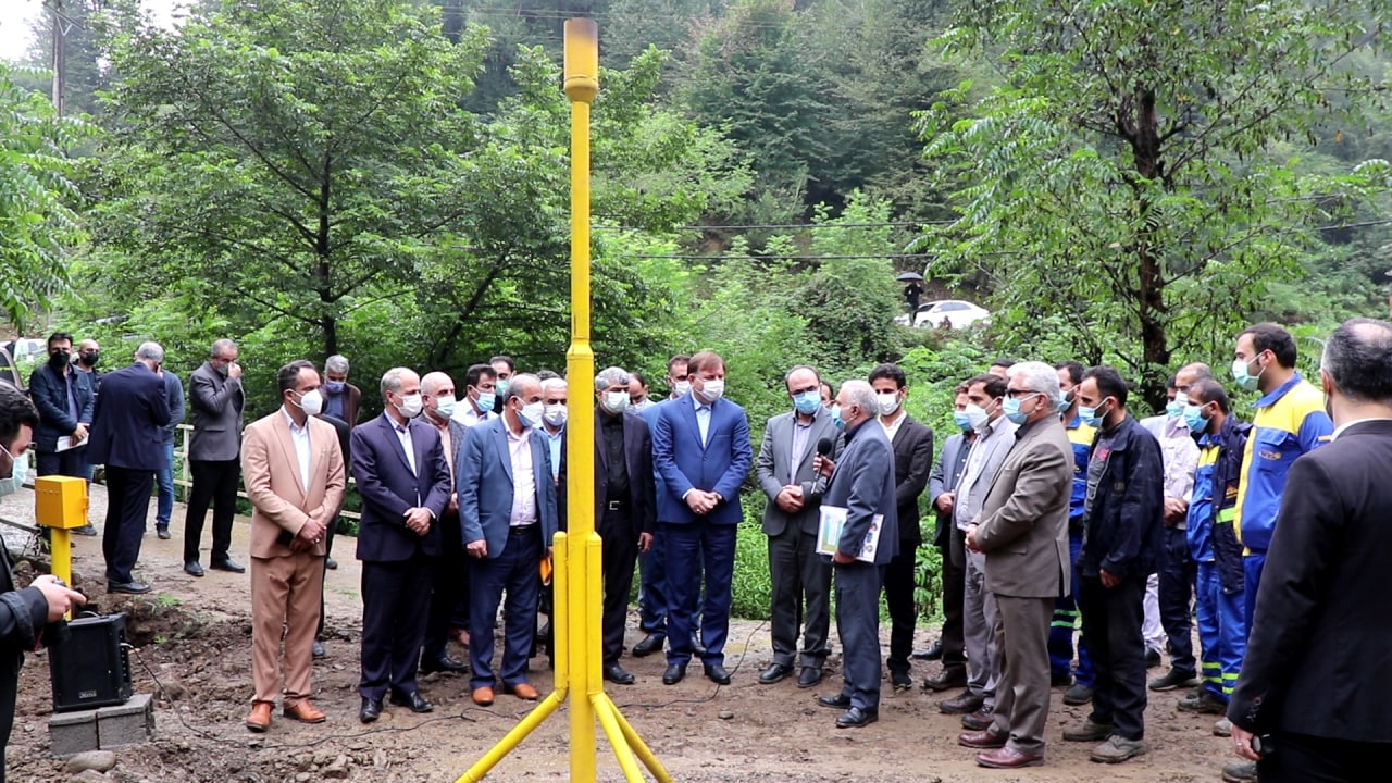 بهره‌برداری از پروژه گازرسانی با حضور استاندار گیلان در شهرستان شفت