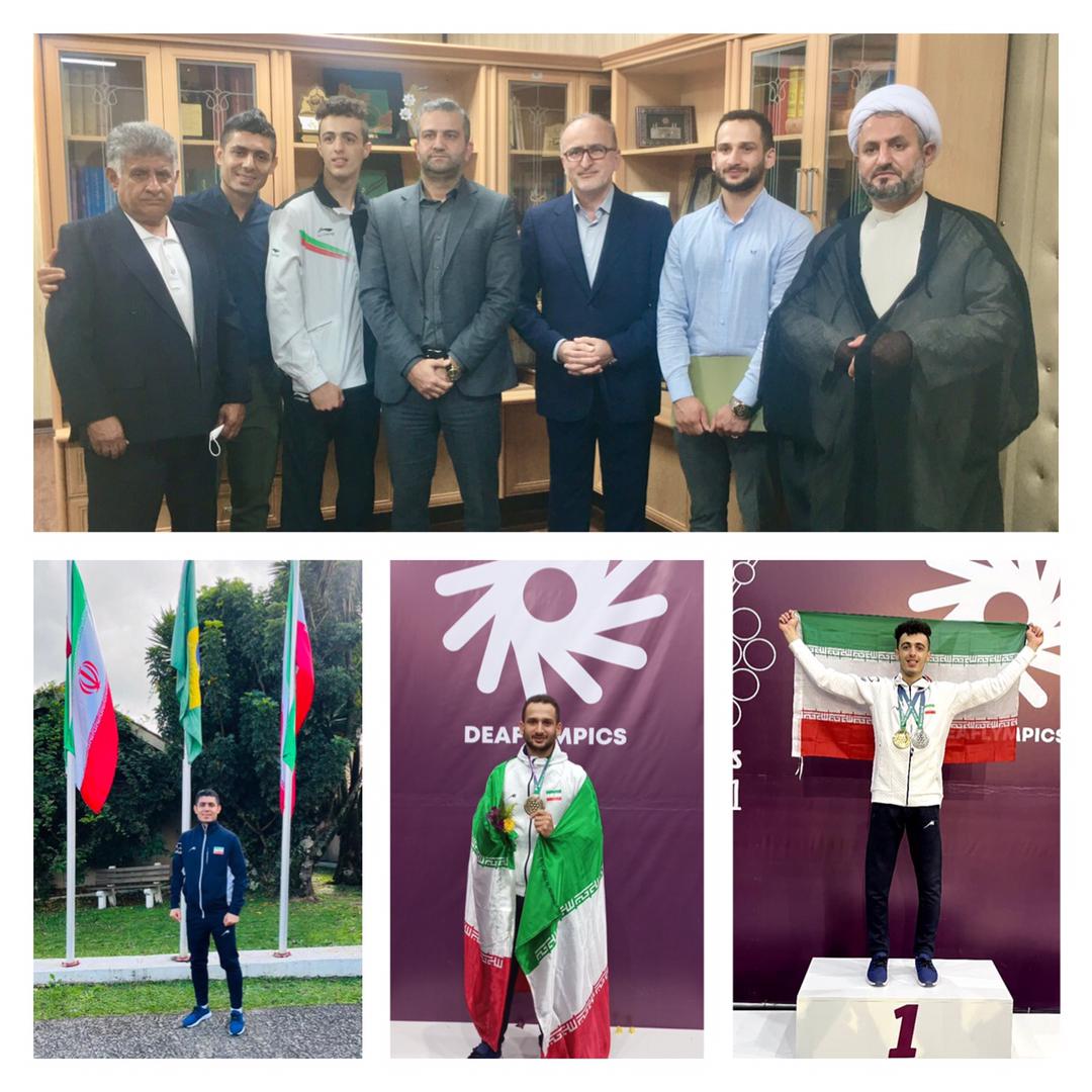 قهرمانان پر افتخار گیلانی،المپیک تابستانی ناشنوایان تقدیر شدند