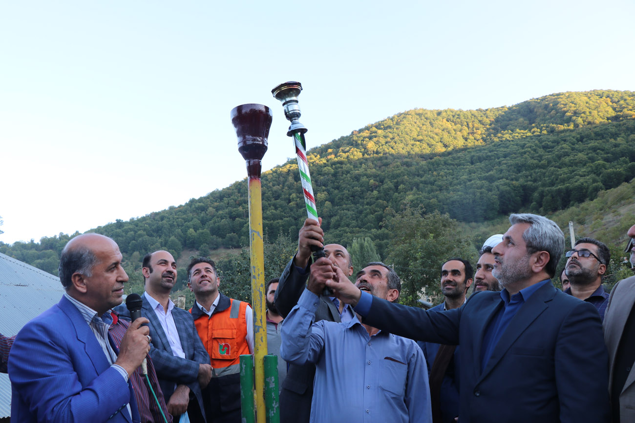 ۵ روستای کوهستانی املش گیلان به شبکه سراسری گاز متصل شدند