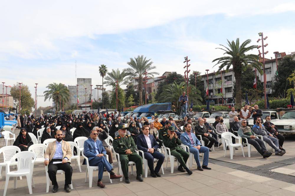 دومین رزمایش بزرگ جهادگران فاطمی‌ استان گیلان در رشت