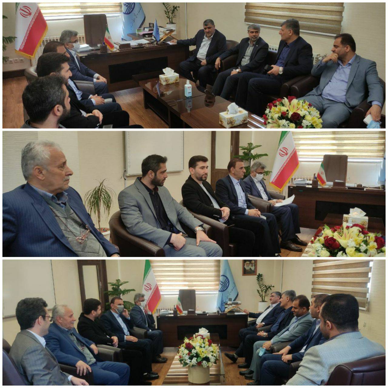 دیدار سه تن از نمایندگان مجلس شورای اسلامی با سرپرست دانشگاه علوم پزشکی گیلان
