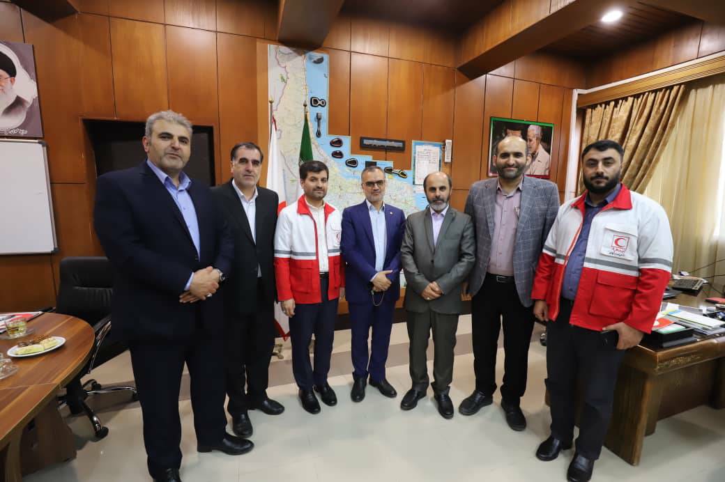 دیدار اعضای شوراي اسلامي شهر رشت با مدیر عامل جمعیت هلال احمر گیلان