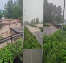 محدودیت ترافیکی در محور تالش به آستارا به دليل تخریب پل سیبلی