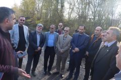 آغاز عملیات خاکریزی محور شهید سلیمانی با حضور رئیس شورا، اعضای شورای اسلامی و شهردار رشت