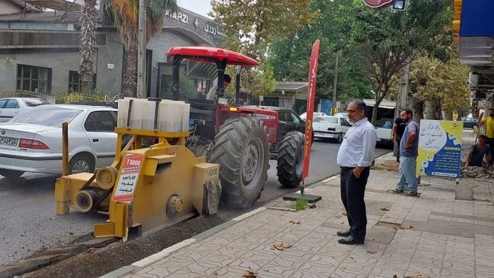 عملیات اجرایی طرح فیبر نوری در شهر چابکسر شهرستان رودسر آغاز شد