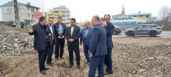 بازدید سرزده بازرس کل استان گیلان از میدان ورودی در حال احداث خمام