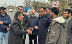 بازدید شهردار رشت از عملیات ساخت رفیوژ میانی جاده لاکان رشت