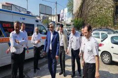 سرپرست فرمانداری رشت از پایگاه اورژانس شماره ۸ بازدید کرد