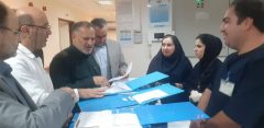بازدید سرزده بازرس کل استان گیلان از بیمارستان شهید بهشتی آستارا