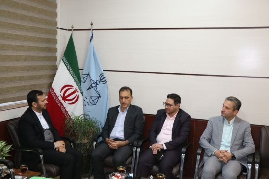 حمایت قاطع دستگاه قضایی از تولید؛ دیدار مدیرعامل سیمان خزر با رئیس دادگستری رودبار