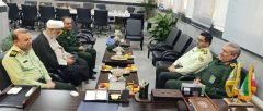 ديدار فرمانده انتظامي گيلان با رئيس دانشگاه علوم و فنون دريايي امام خامنه‌اي رشت
