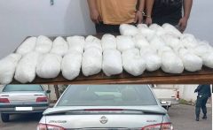 ضربه سنگين پليس به سودگران مرگ/کشف ۲۶ کيلو شيشه در چابکسر