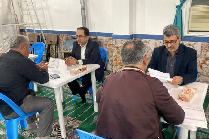 بر پایی میز خدمت دادگستری گیلان در مساجد شهر رشت