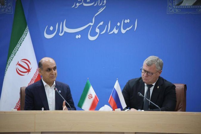 توسعه پرواز رشت–آستراخان و تقویت کریدور ریلی؛ محور گفت‌وگوی استاندار گیلان با رئیس منطقه آستراخان