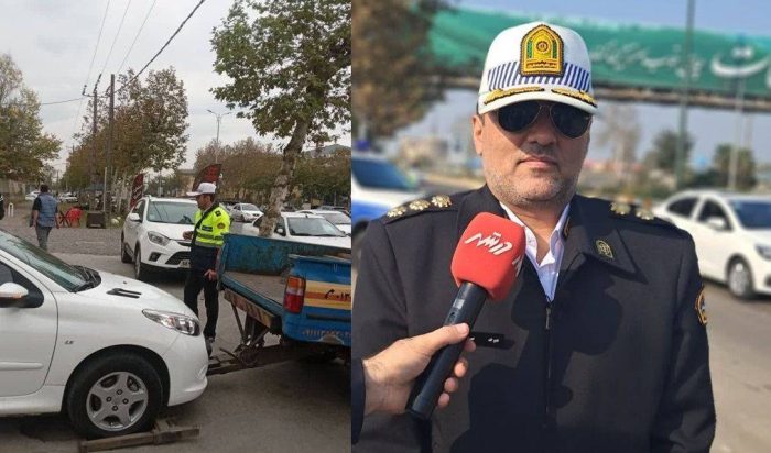 تشديد برخورد پليس راهور گيلان با توقف خودروها در محل عبور عابرين پياده