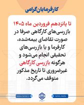 توقف بازرسی‌های کارگاهی سیستماتیک تامین اجتماعی تا پانزدهم فروردین