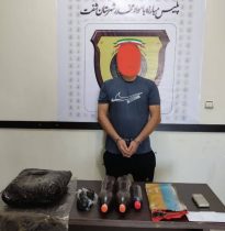 دستگیری قاچاقچی موادمخدر و کشف ۱۶ کیلوگرم مواد در شفت
