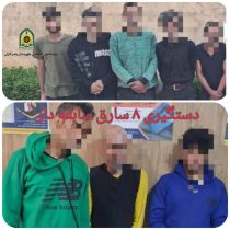 ۸سارق سابقه دار در شهرستان بندر انزلی شناسایی ودستگیر شدند